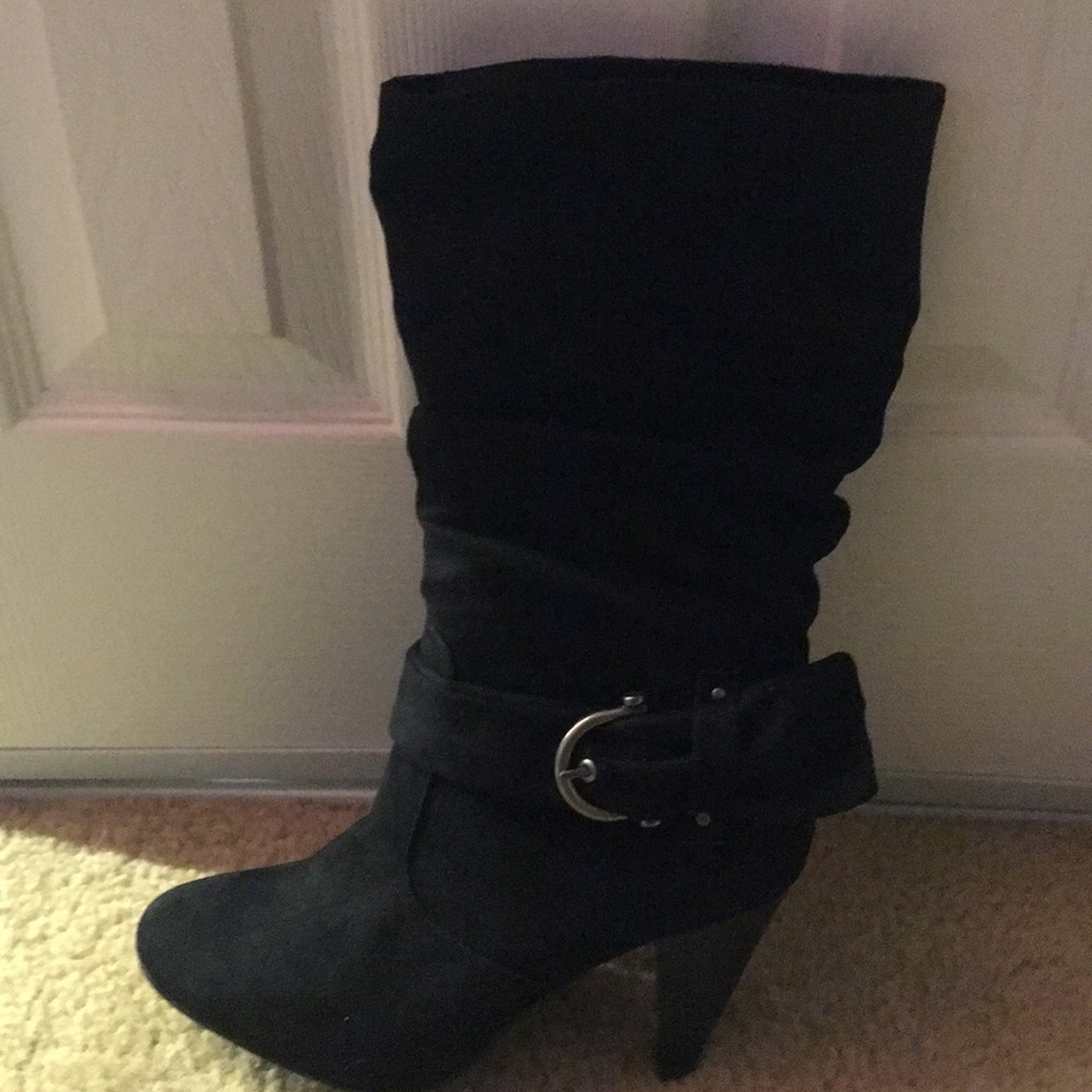 Black booties! NEVER BEEN WORN!